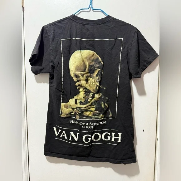 Van Gogh “Head of a Skeleton” c.1885 Shirt Small - Picture 1 of 4